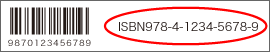 ISBN国際標準図書番号の例